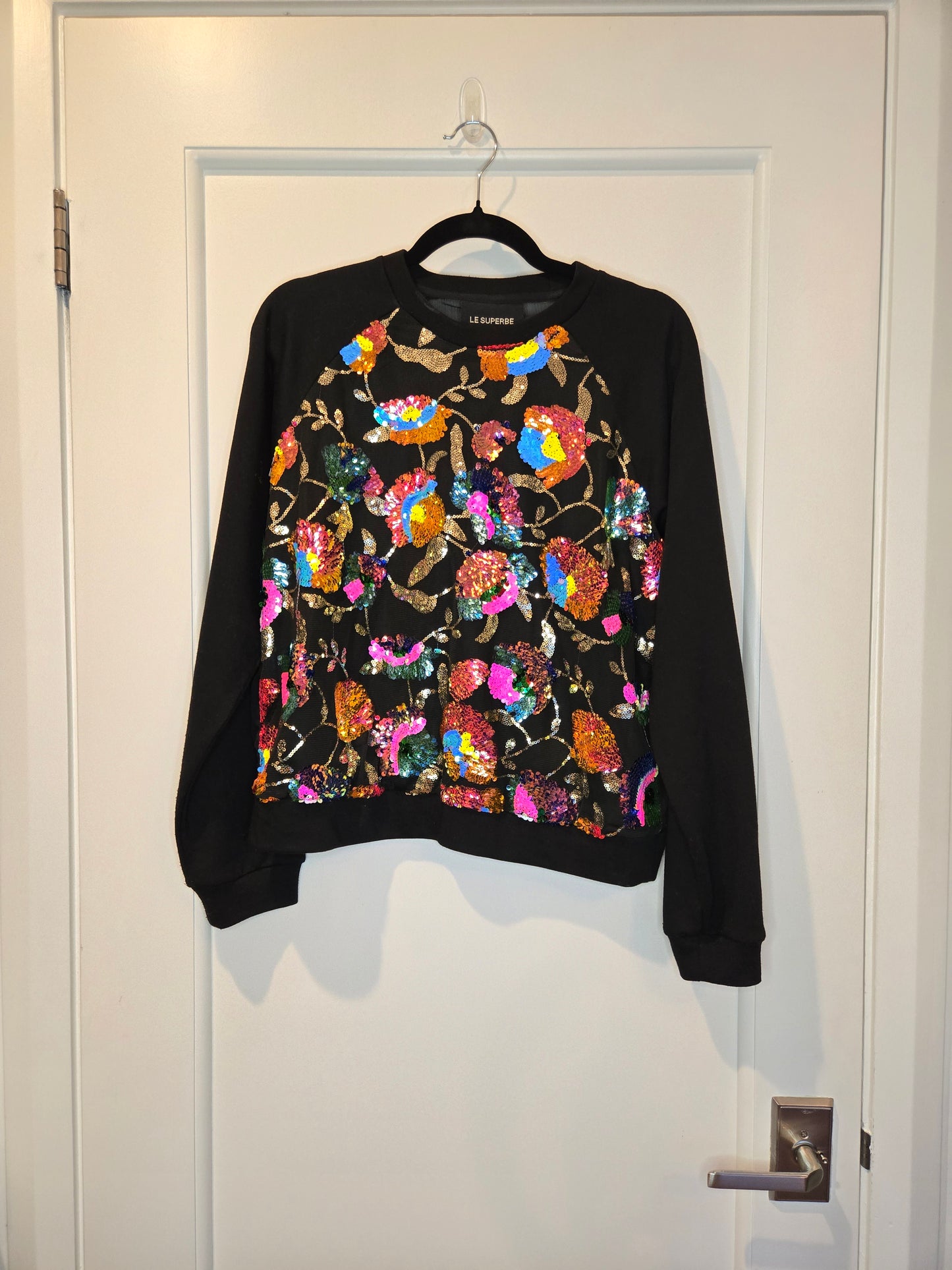 Le Superbe Glam Garden Sweatshirt Size: M