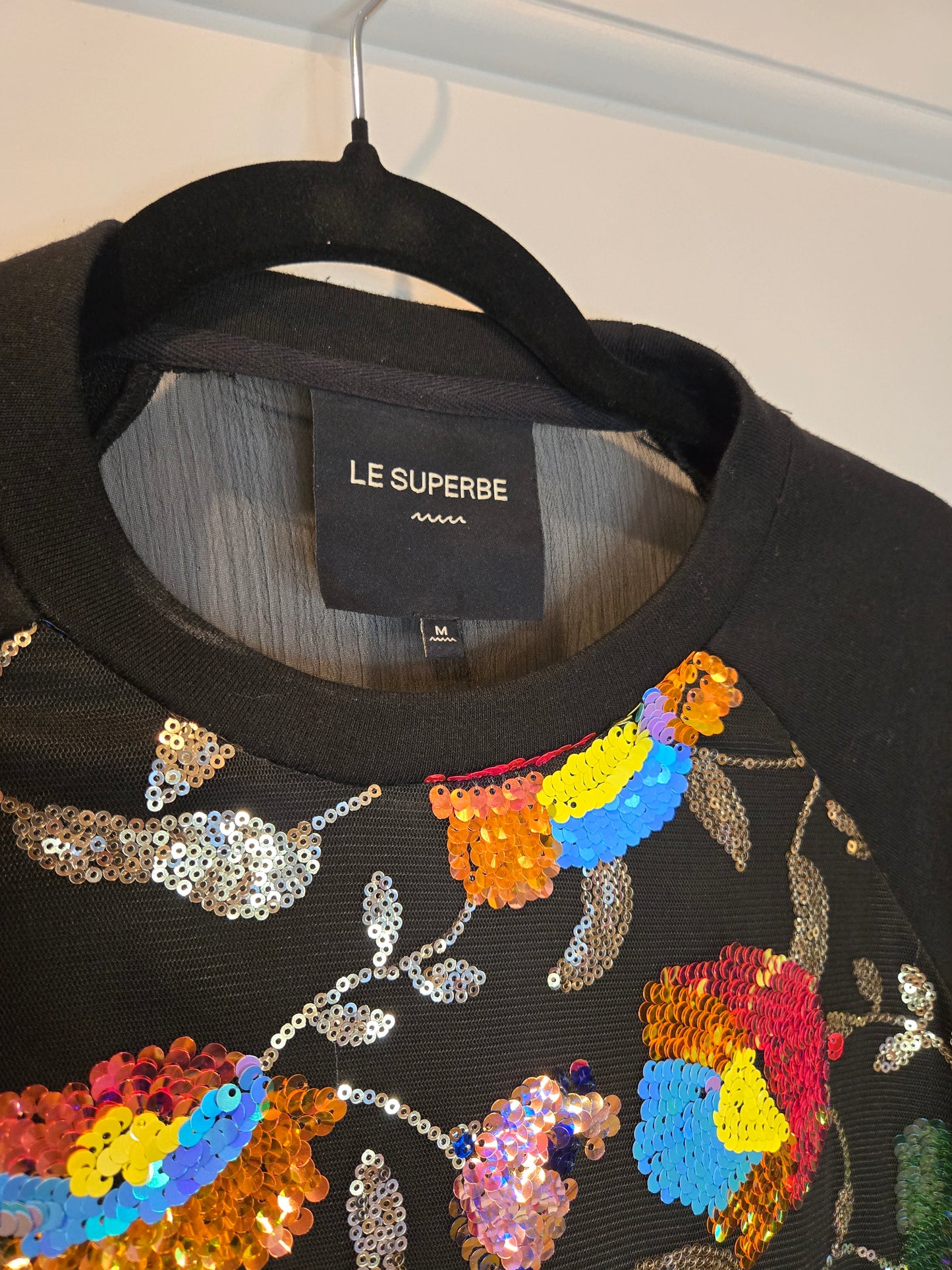 Le Superbe Glam Garden Sweatshirt Size: M