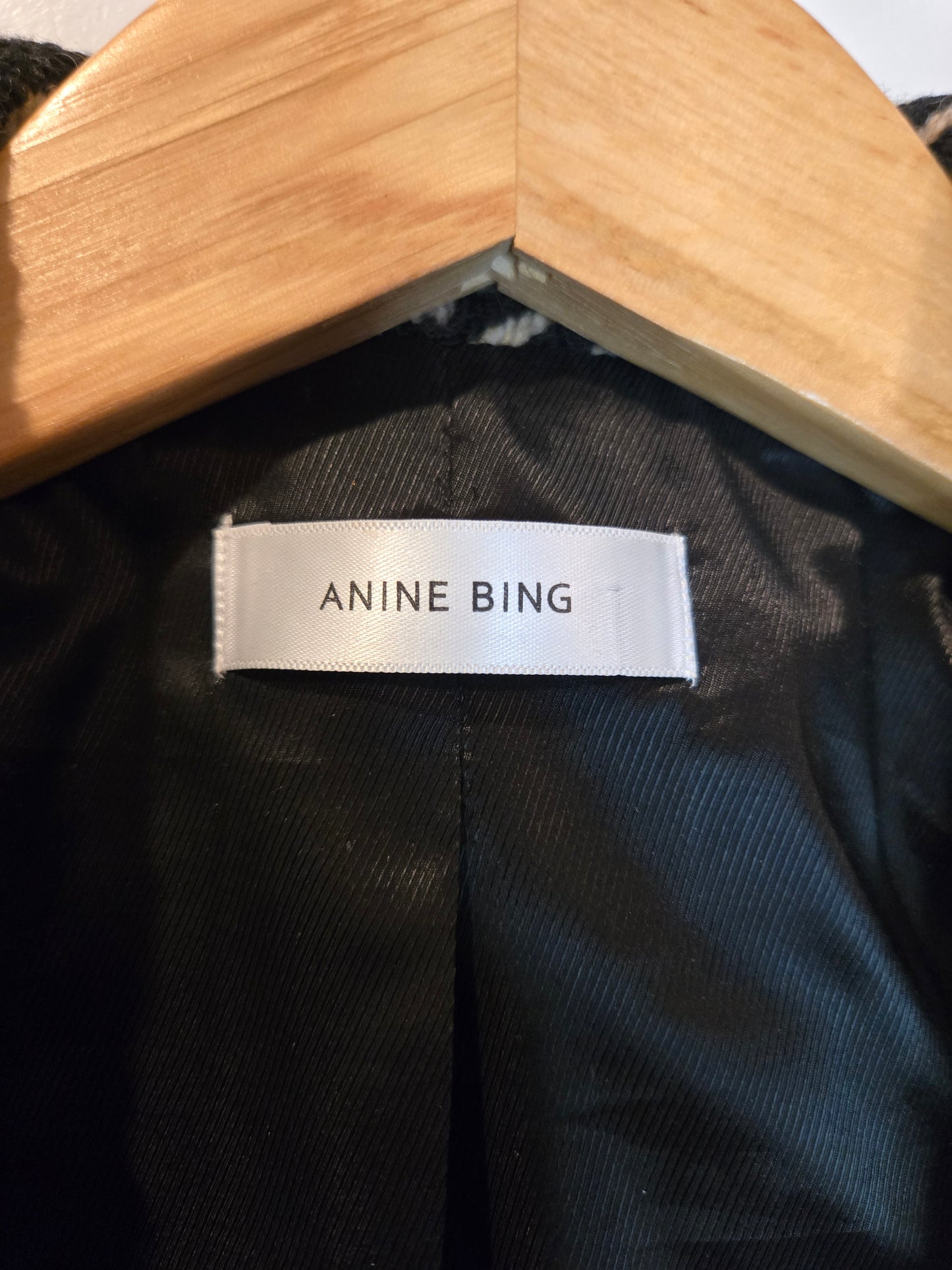 Anine Bing Diana Fishbone Blazer Size: XS