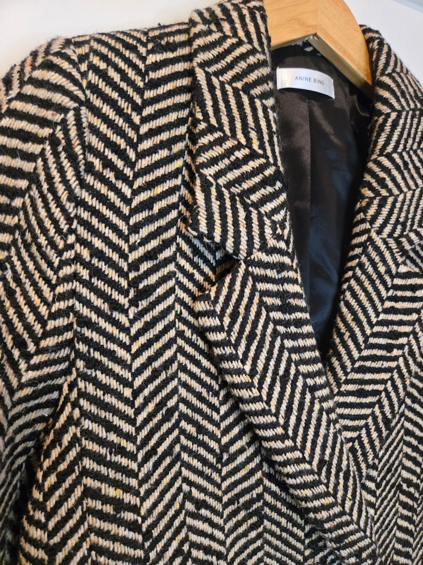 Anine Bing Diana Fishbone Blazer Size: XS