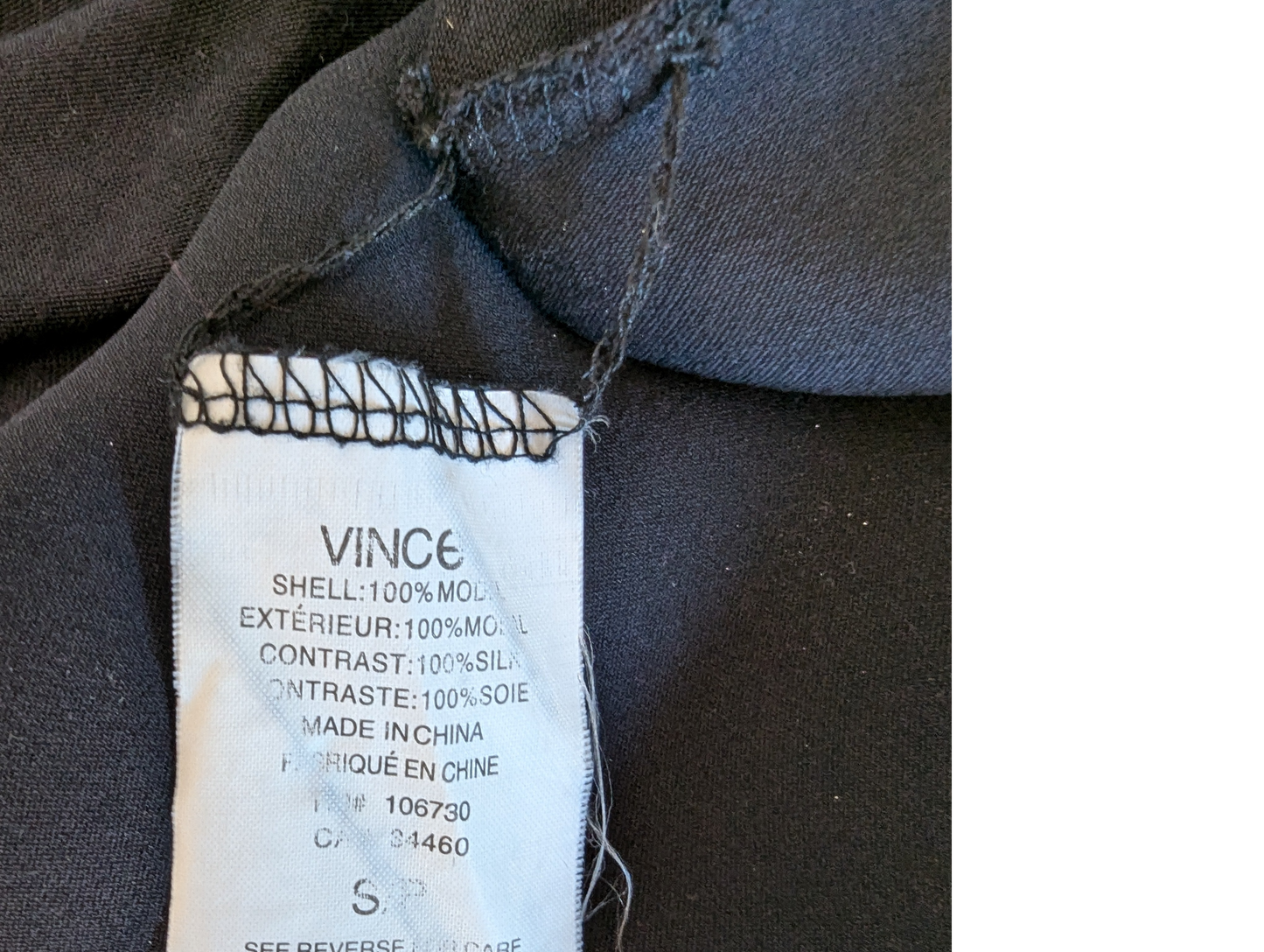 Vince long sleeve Size: S