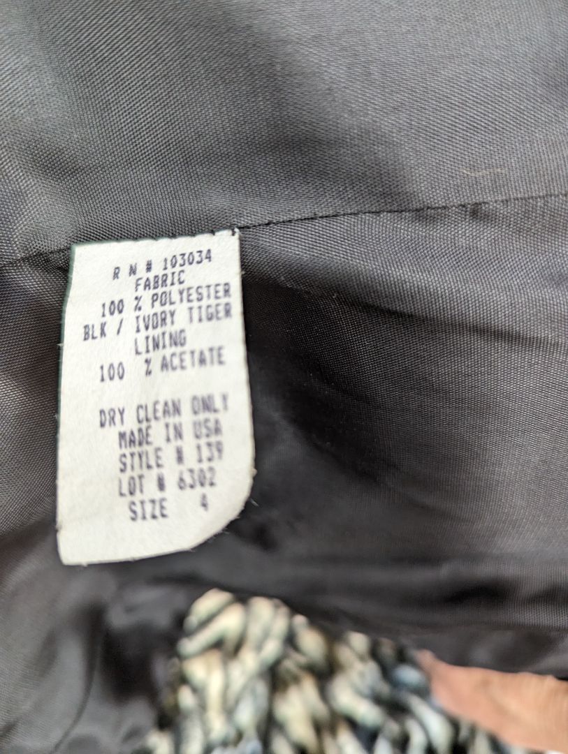 VINTAGE Ginacarlo Ferrari Size: 4 Jacket