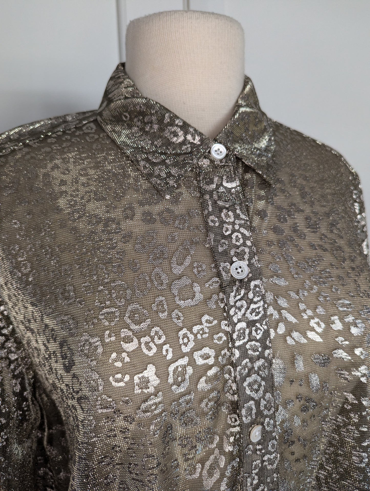 Equipment Size: XL Gold Blouse