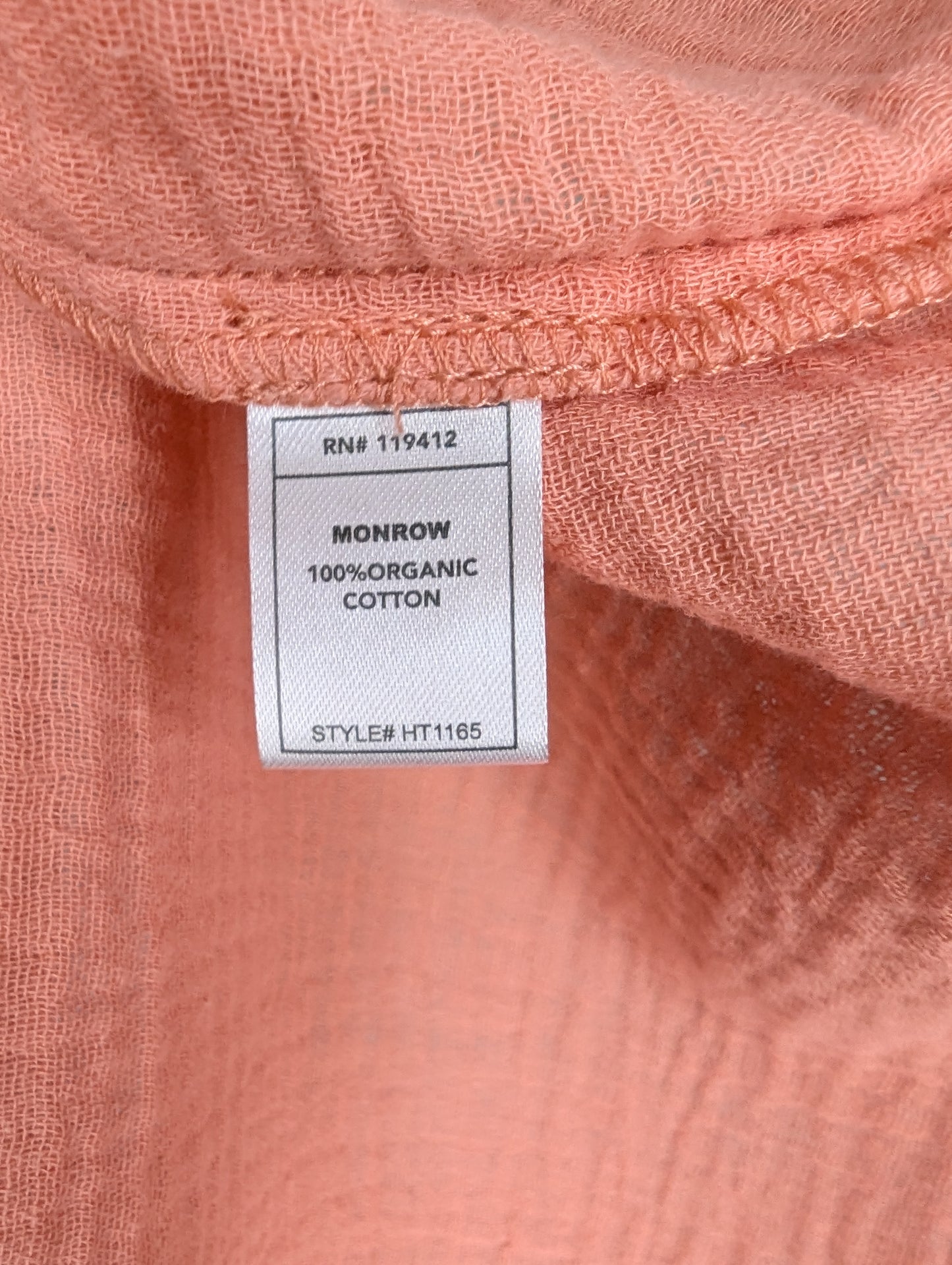 Monrow Size: M Gauze Top