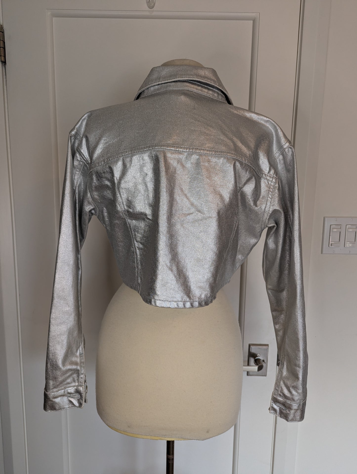 Zara Metallic Jacket Size: L