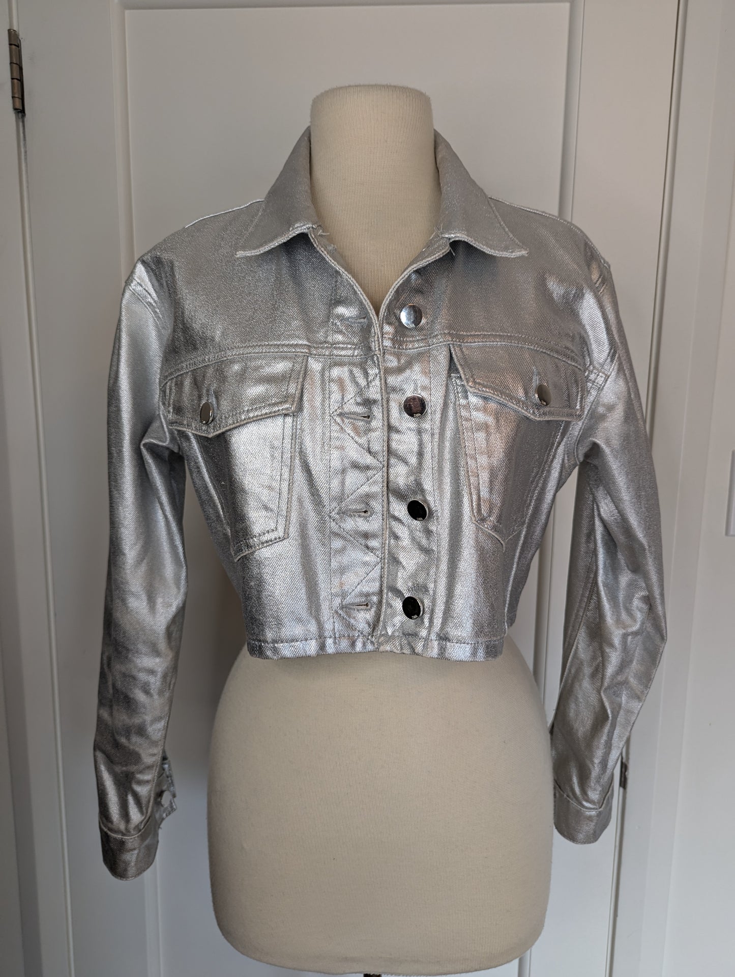 Zara Metallic Jacket Size: L