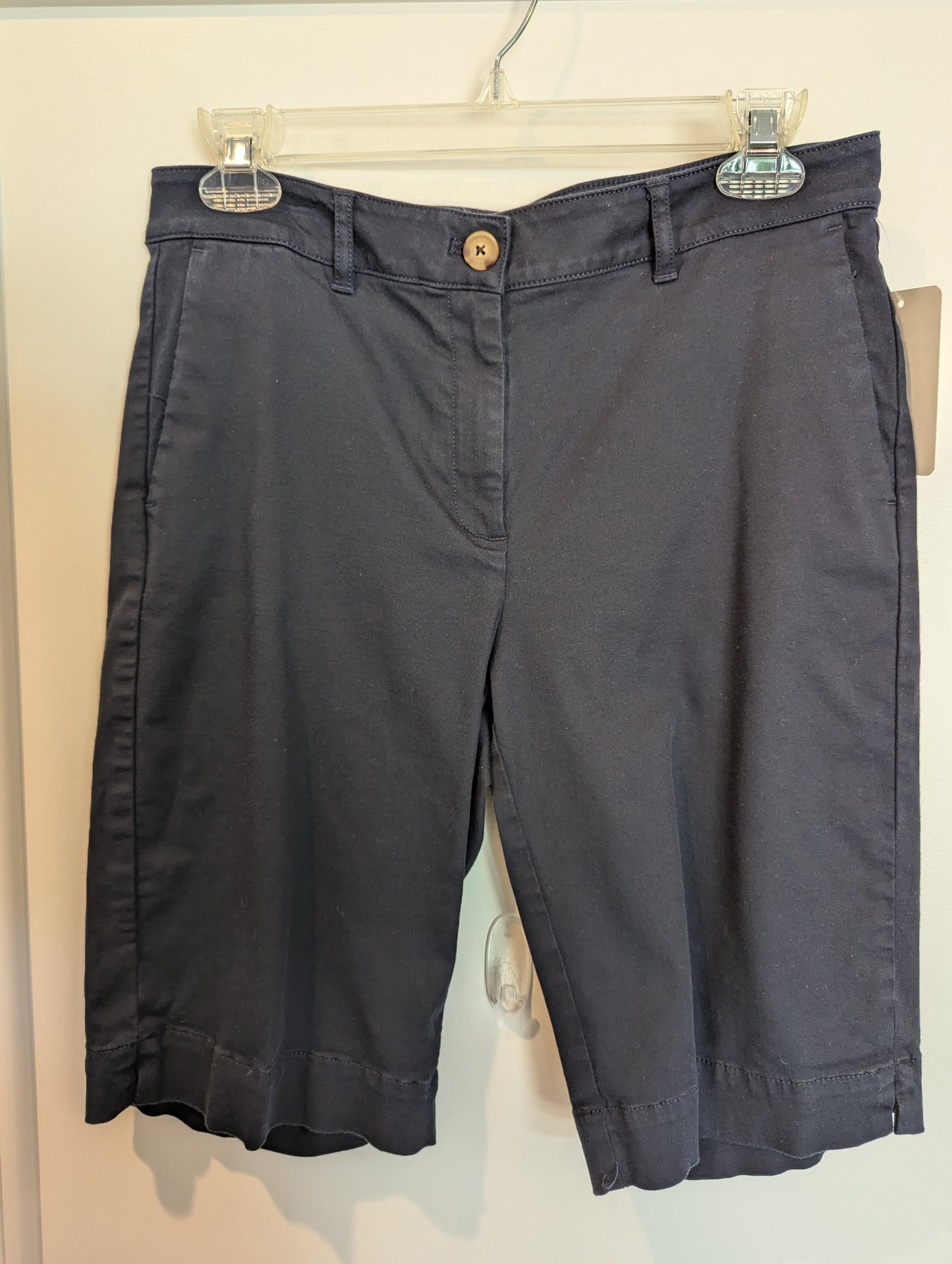 J. Jill Navy Bermuda Shorts Size: 4