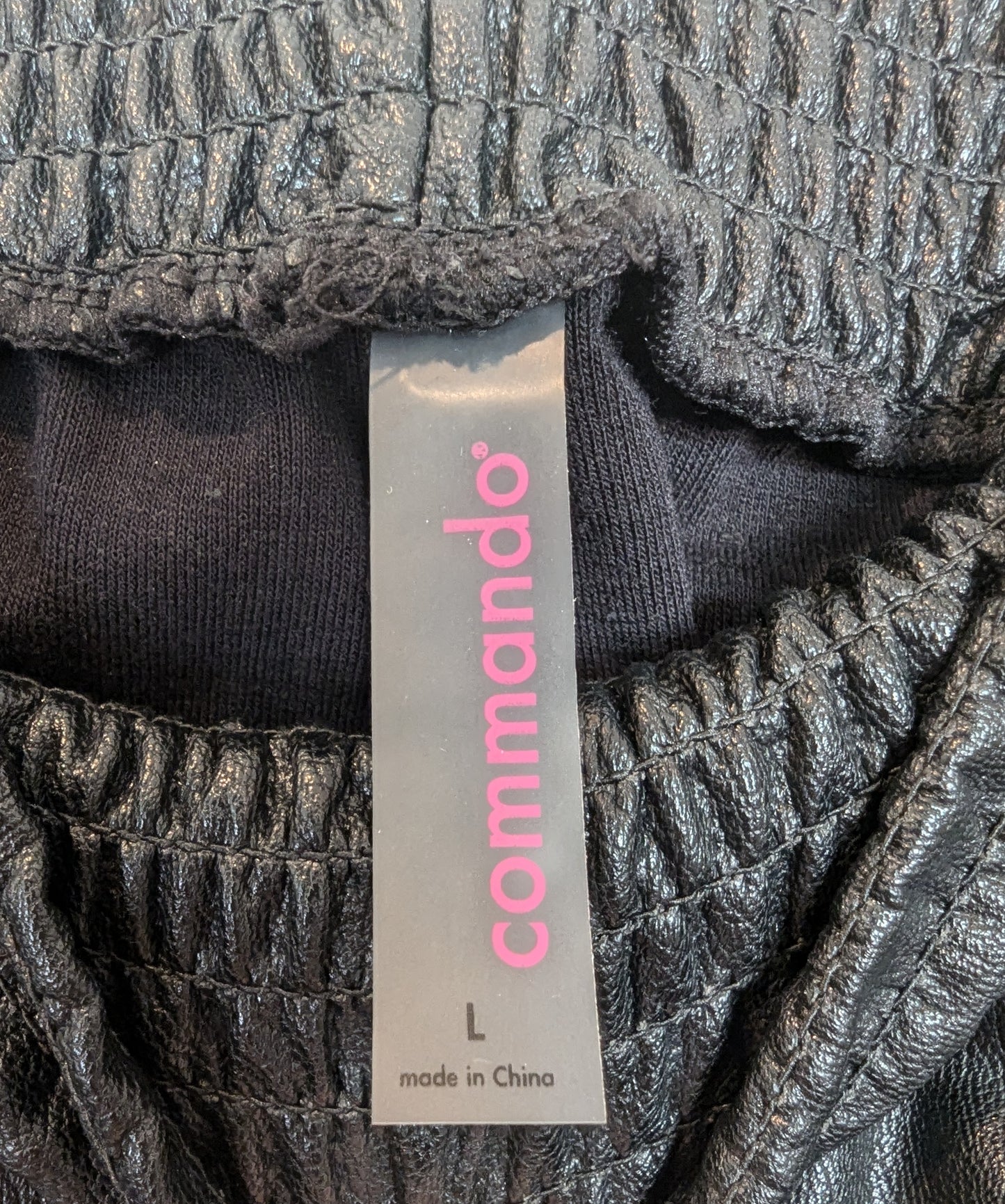Commando Faux Leather Jogger Size: L