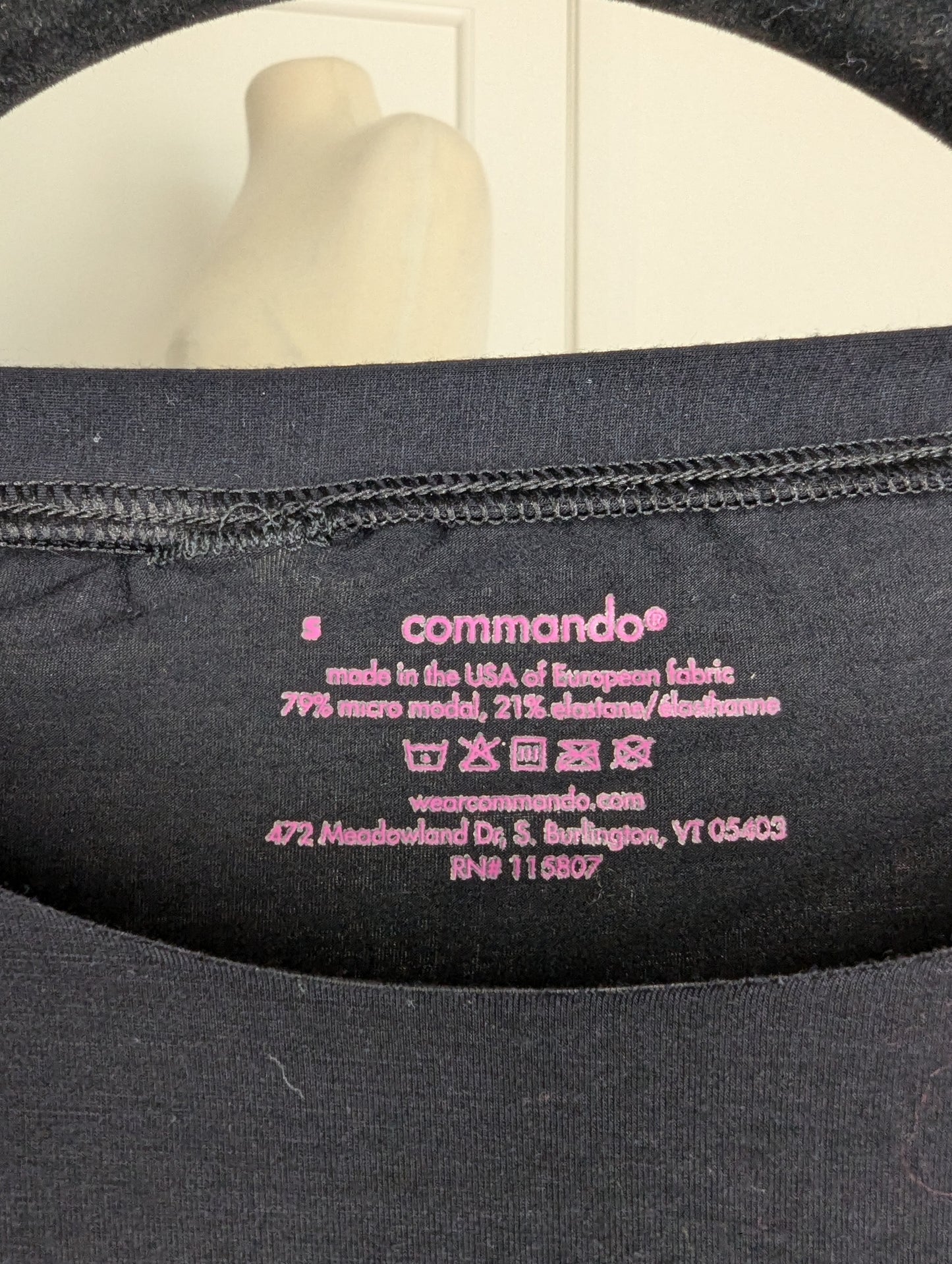 Commando Butter Tee Size: S