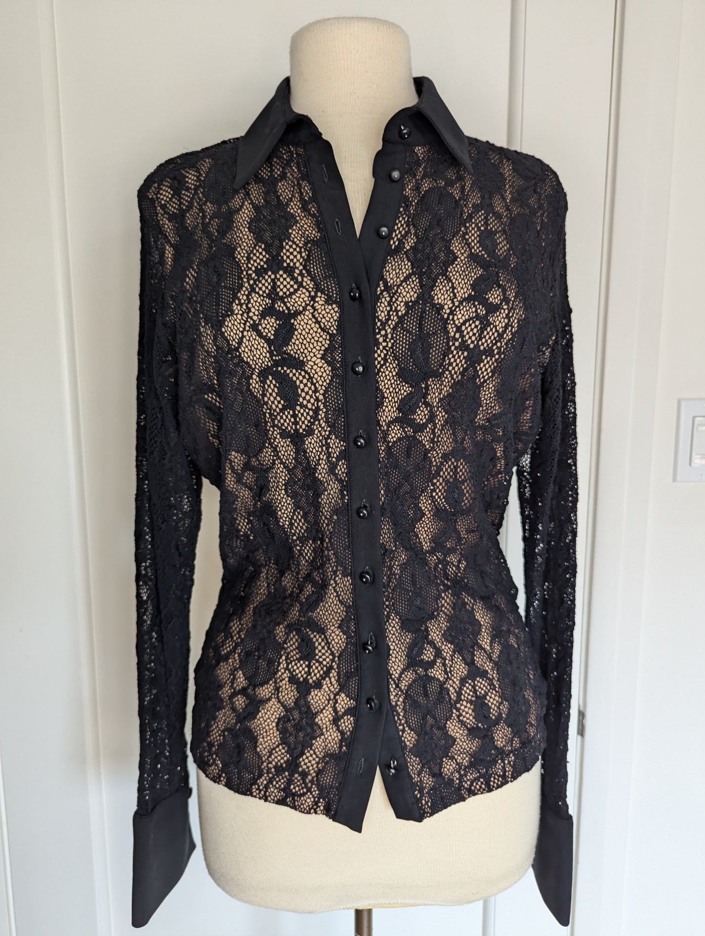 Anne Fontaine Lace Blouse Size: 46