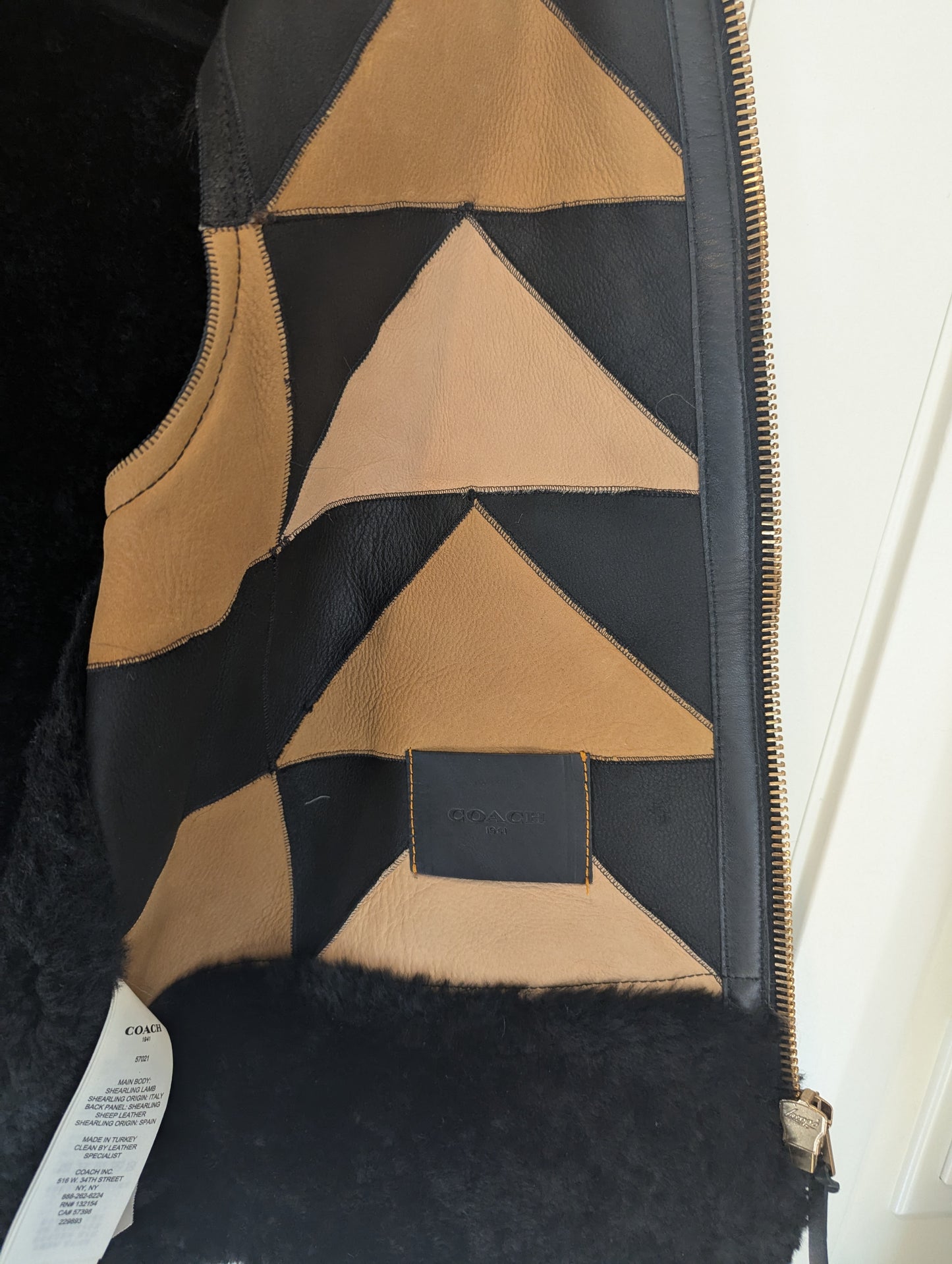 COACH fur Vest Size: S