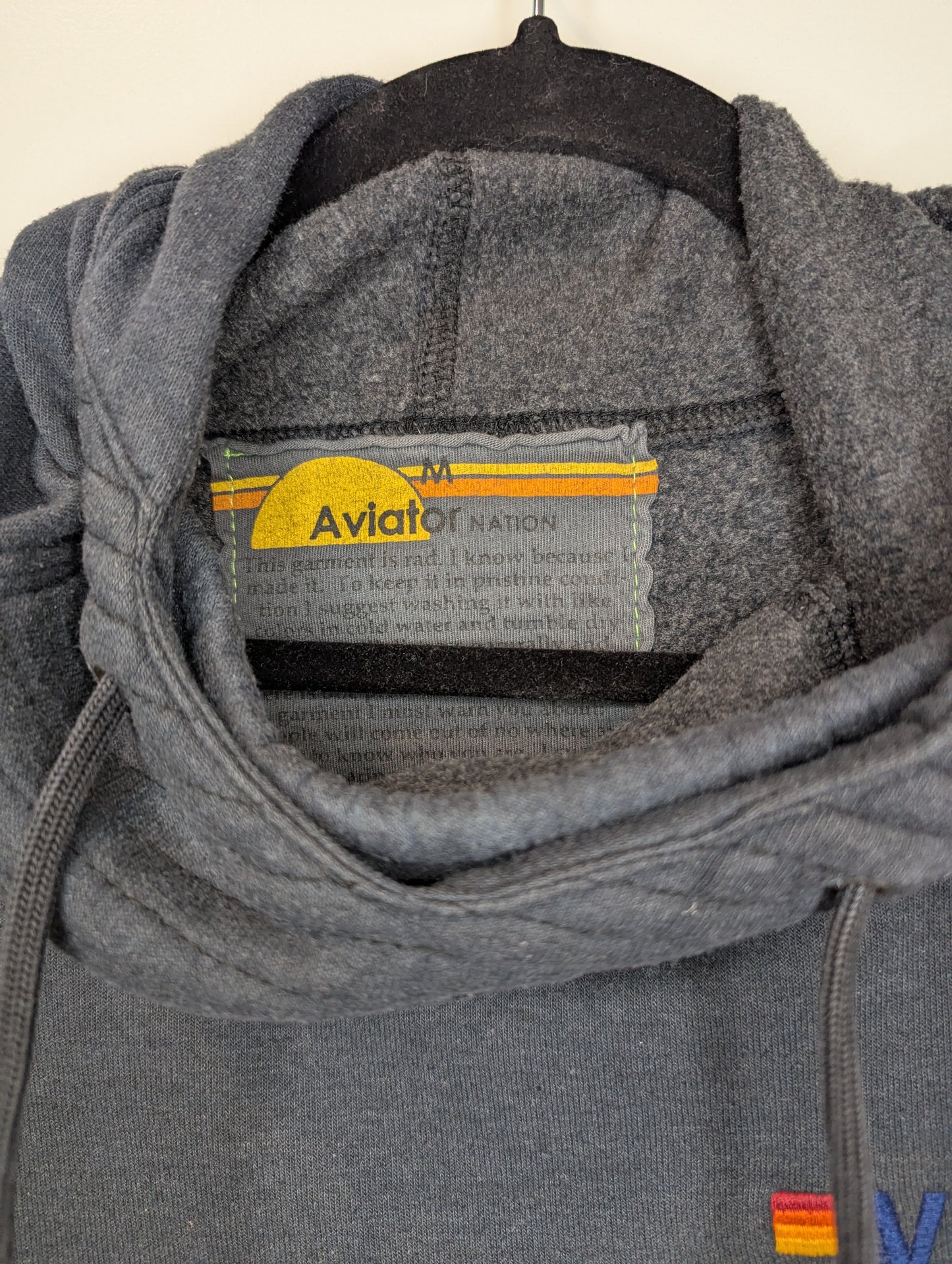 Aviator Nation Ninja Pullover Hoodie Size: M