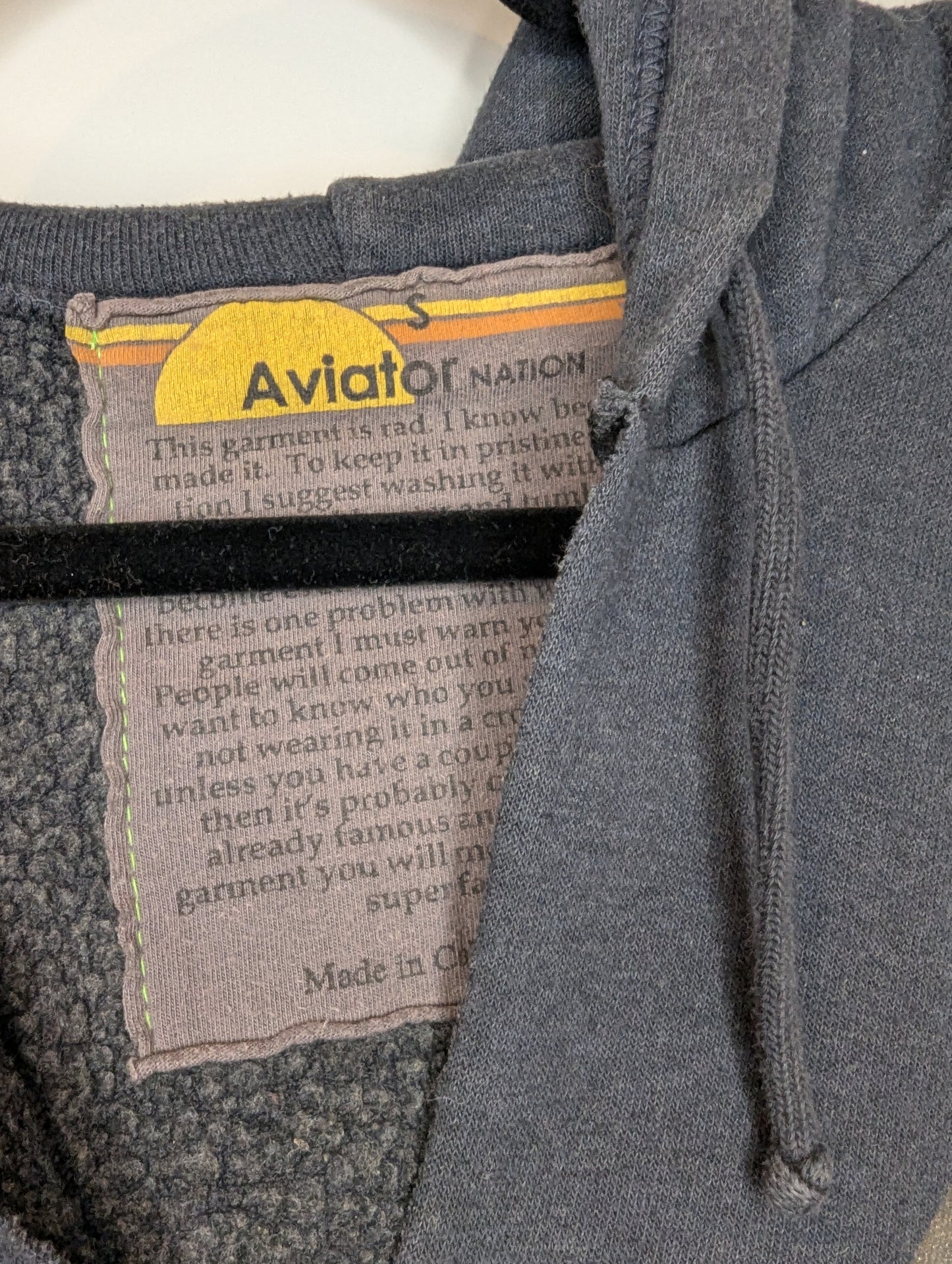 Aviator Nation Ninja Pullover Hoodie Size: M