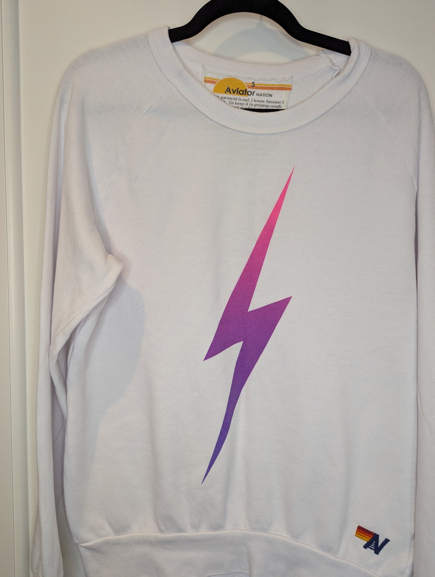 Aviator Nation White Bolt Fade Set Size: S/S
