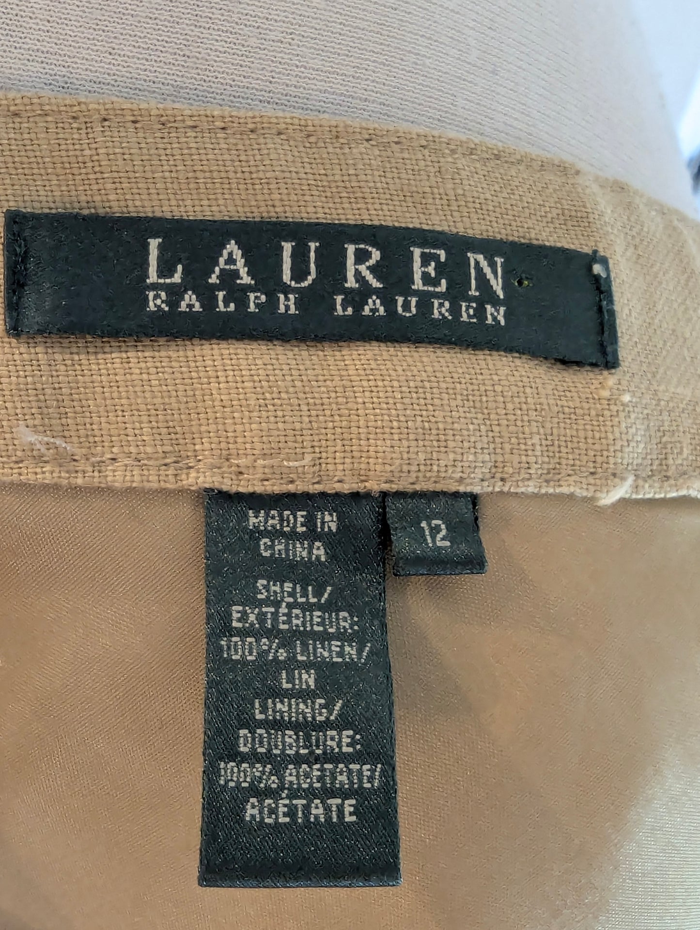 Lauren Ralph Lauren Linen Skirt Size: 12