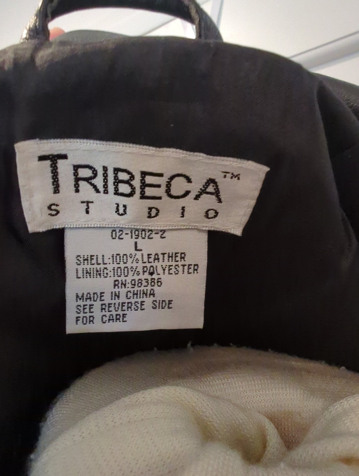 Tribeca Studio Vintage Leather Jacket Size: L