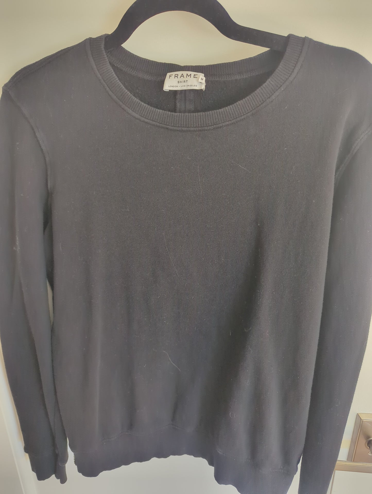 FRAME Zipper Back Top Size: M