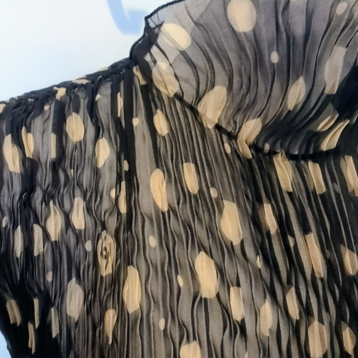 Chanel Chiffon Polka Dot Dress   Size: 8