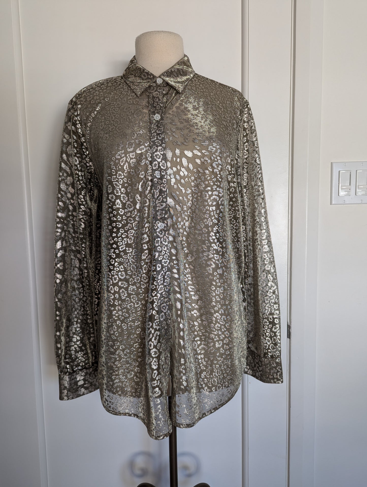 Equipment  Size: XL Gold Blouse