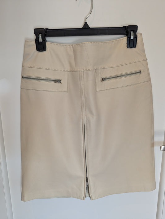 VINTAGE Cache Size: 2  Leather Skirt