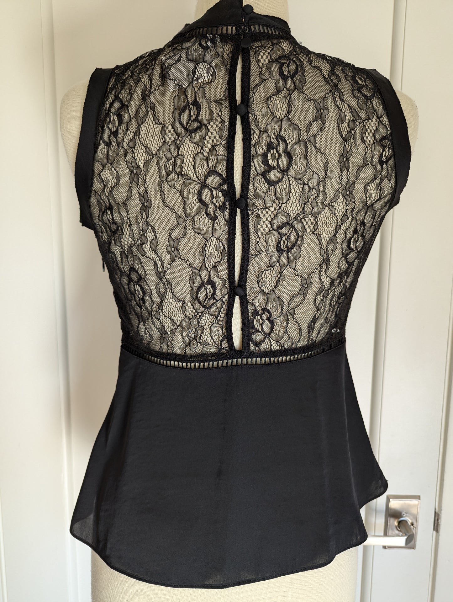 Zara Satin & Lace Size: M Top