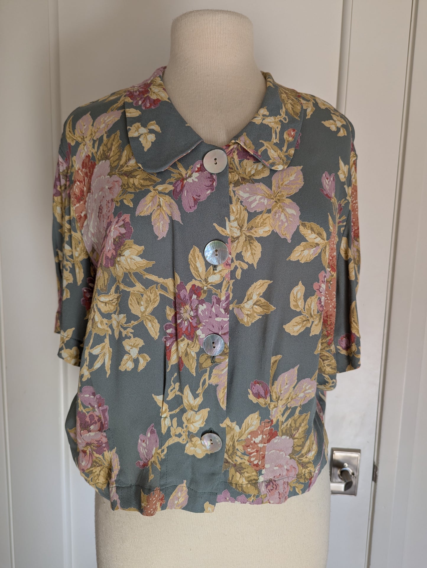 VINTAGE Carole Little Size L Blouse