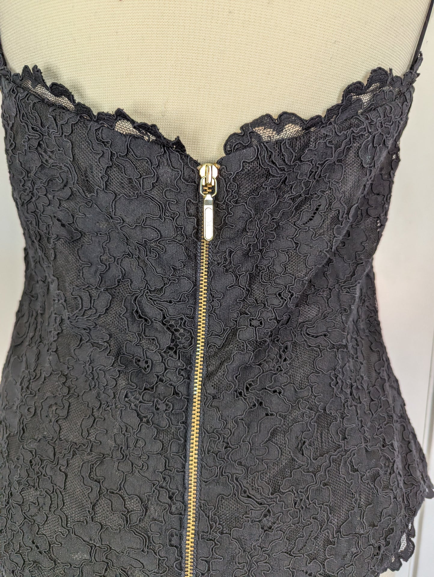 Nicole Miller Lace Halter Size: L