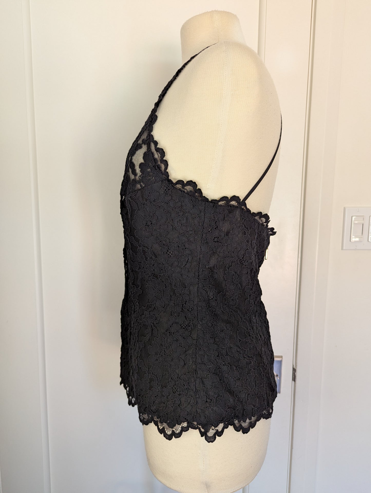 Nicole Miller Lace Halter Size: L