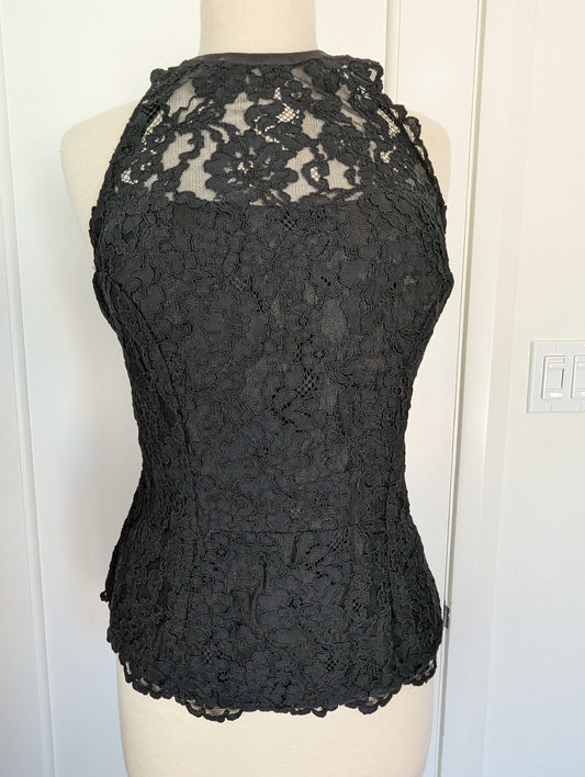 Nicole Miller Lace Halter Size: L