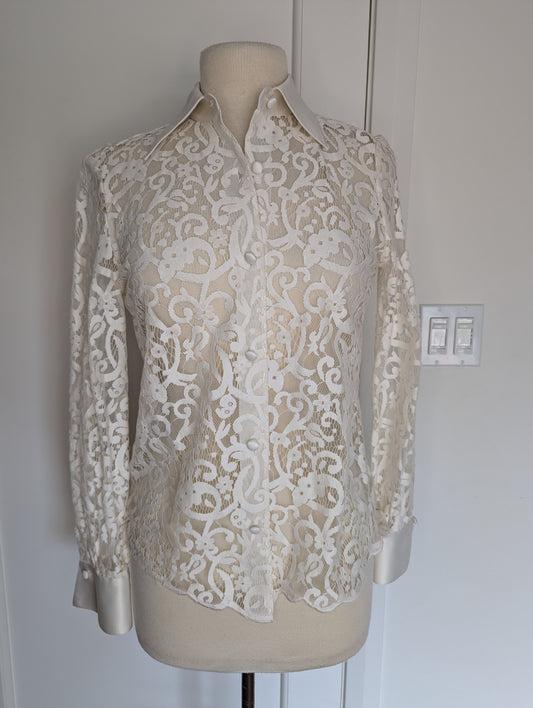 Tory Burch Lace Blouse Size: 2