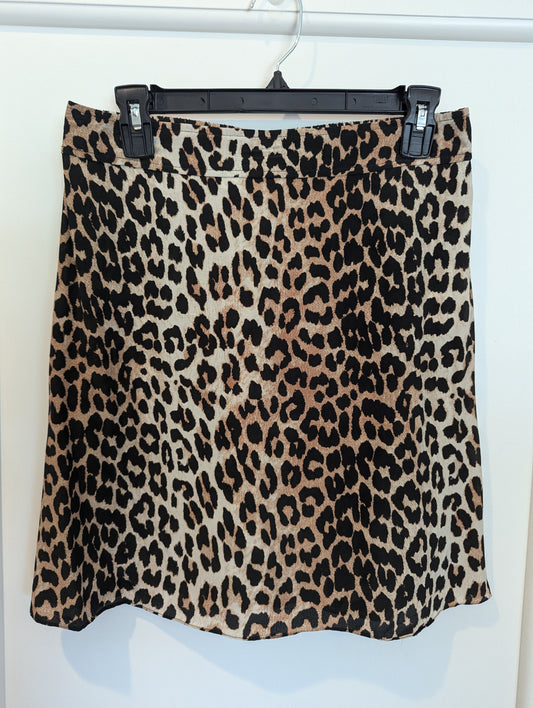 Leopard Skirt Size: S