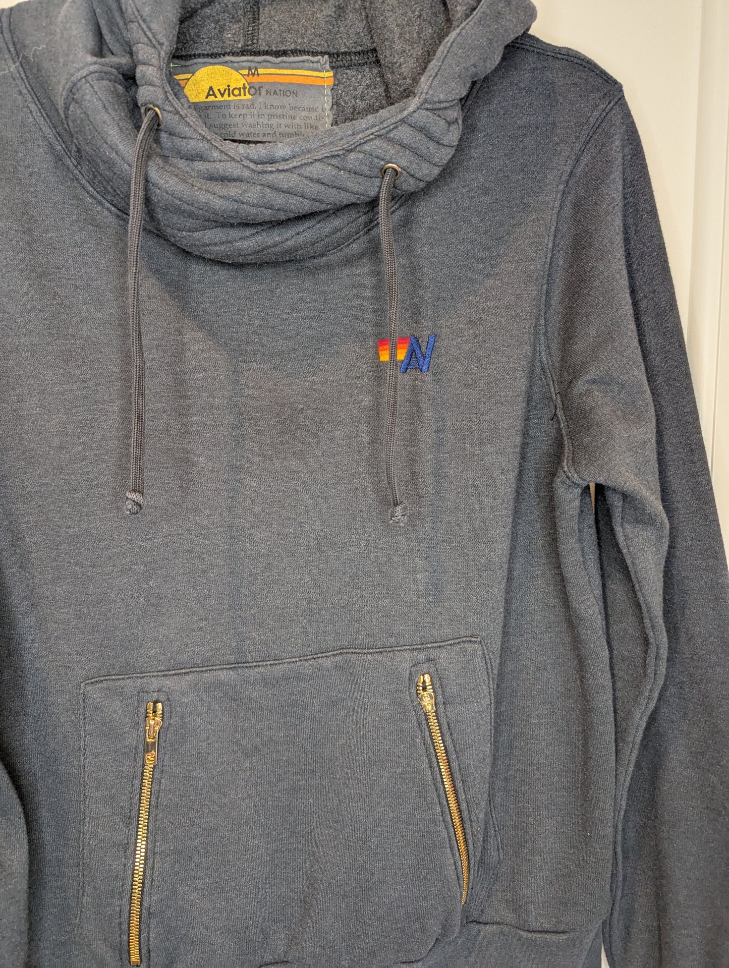 Aviator Nation Ninja Pullover Hoodie Size: M