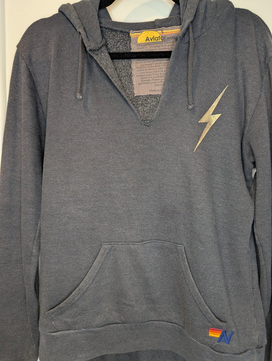 Aviator Nation Grey w/ Silver Bolt Size: S/S