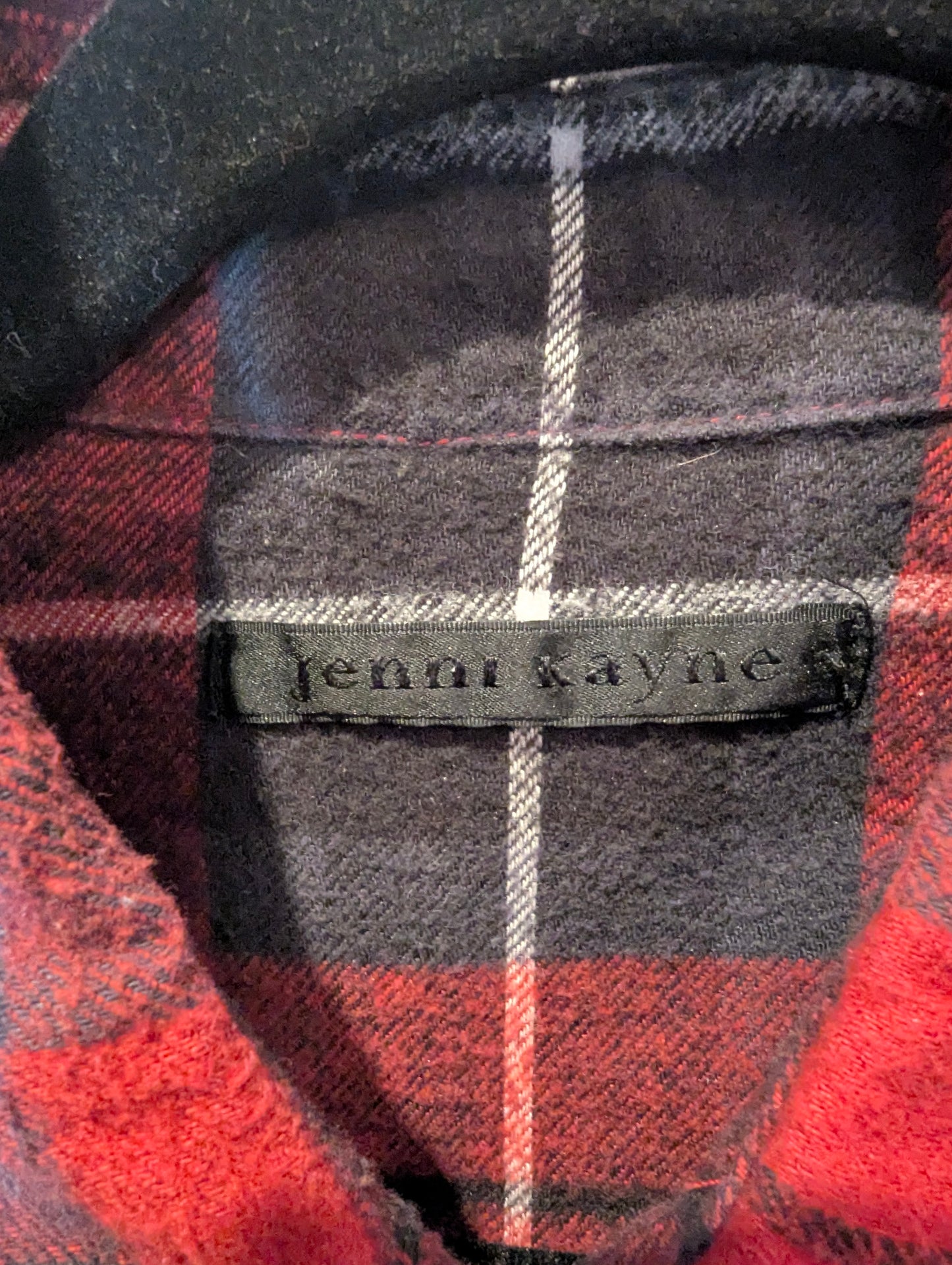 Jenny Kayne Plaid Flannel Size: M