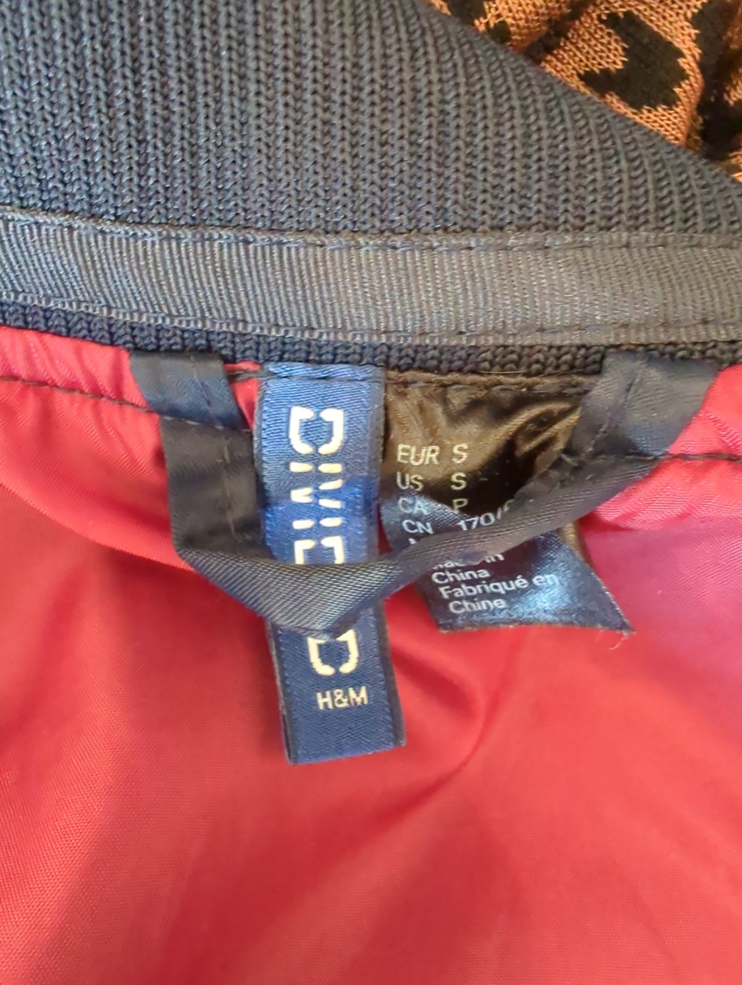 Divided Satin Tiger Bomber Jacket  Size: S