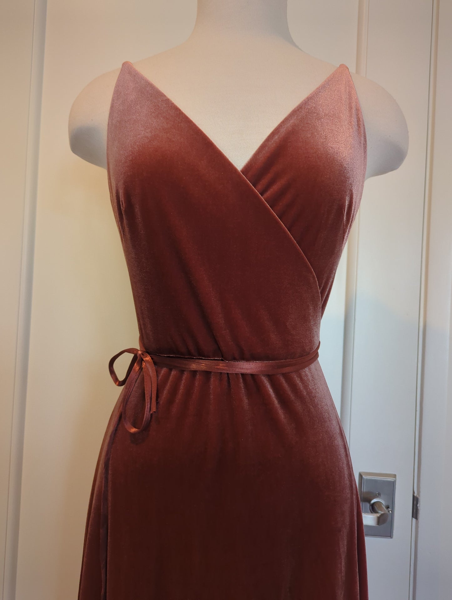 Jenny Yoo Collection Andi Wrap Velvet Dress Size: 6