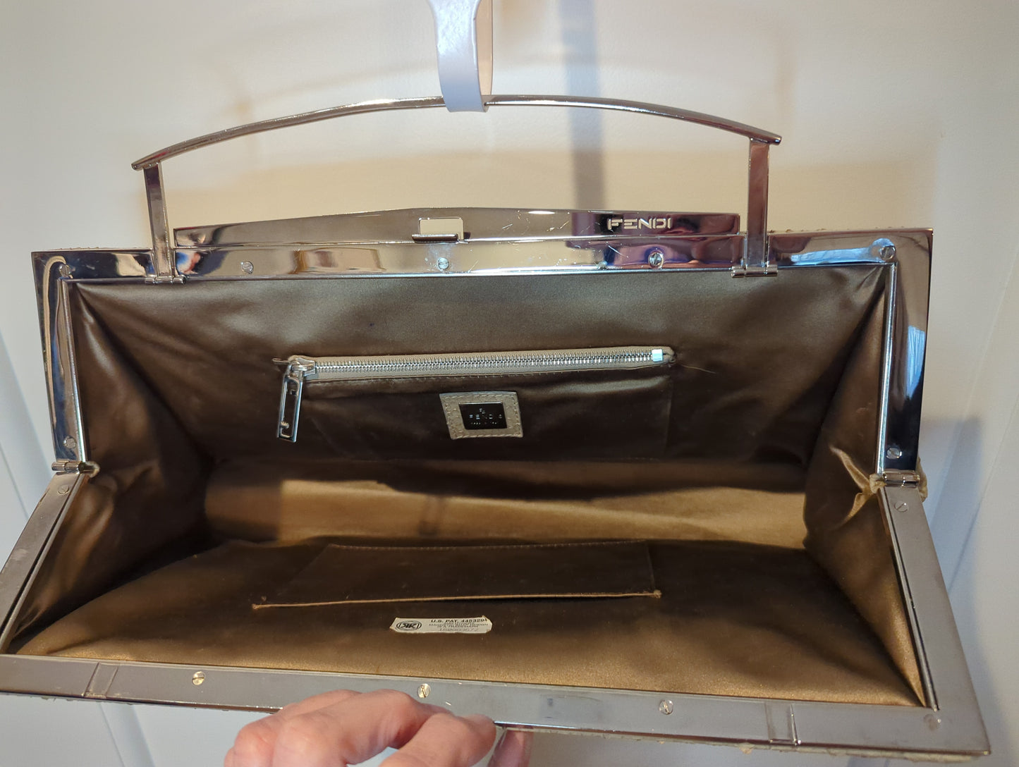 Purse Fendi Vintage Python Clutch