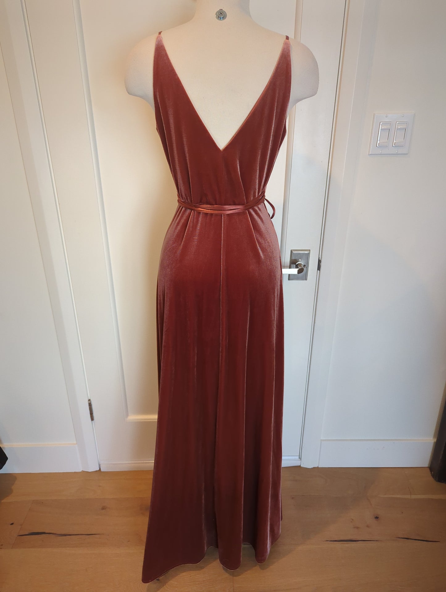 Jenny Yoo Collection Andi Wrap Velvet Dress Size: 6