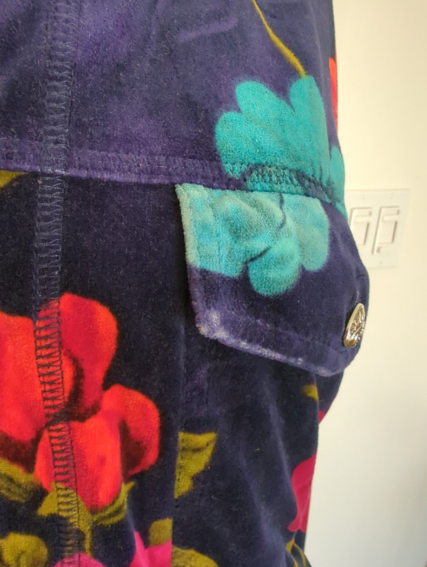 Carol Little Vintage Velour Jacket  Size: M