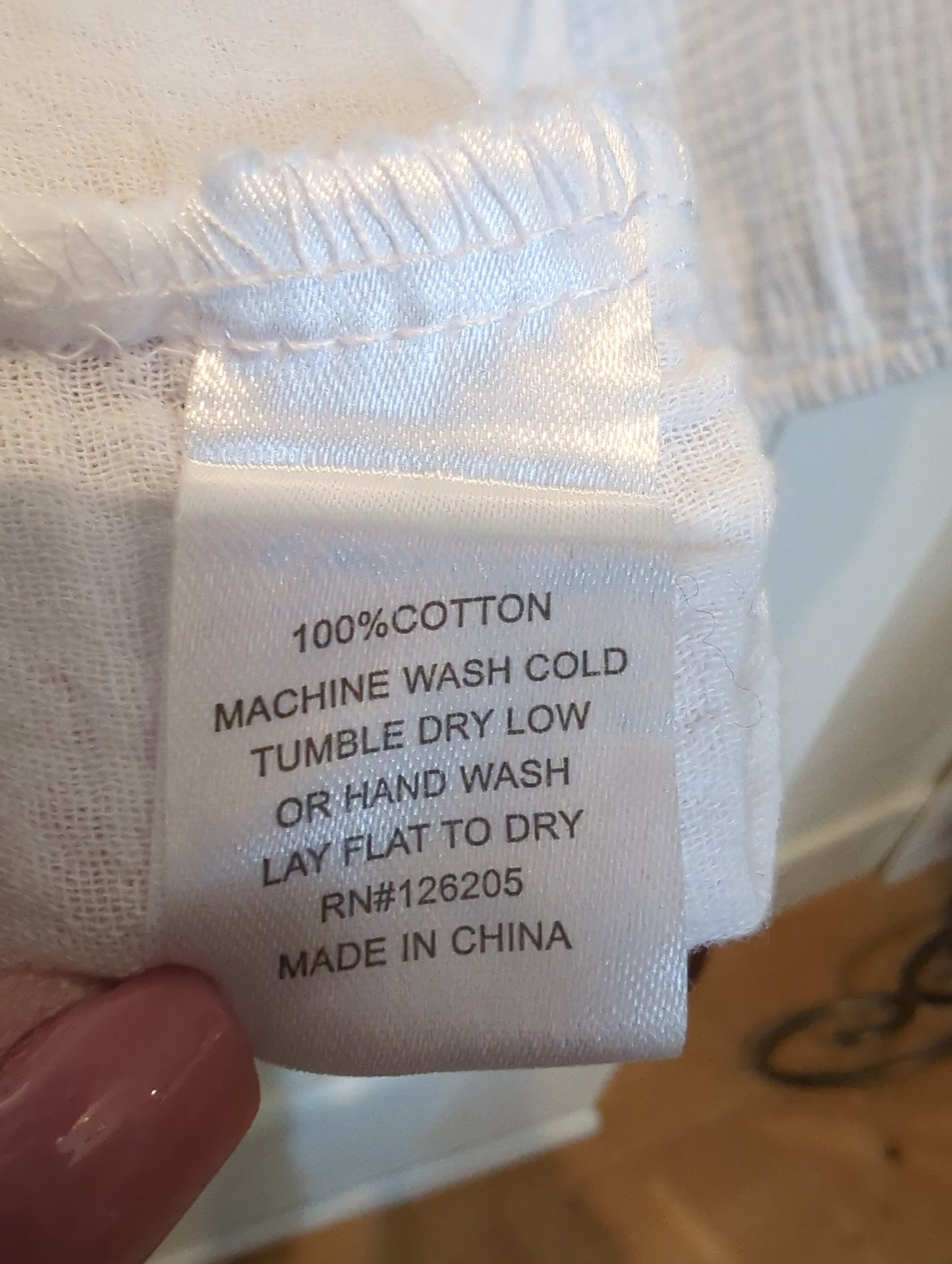 Just Living Gauze Top  Size: L