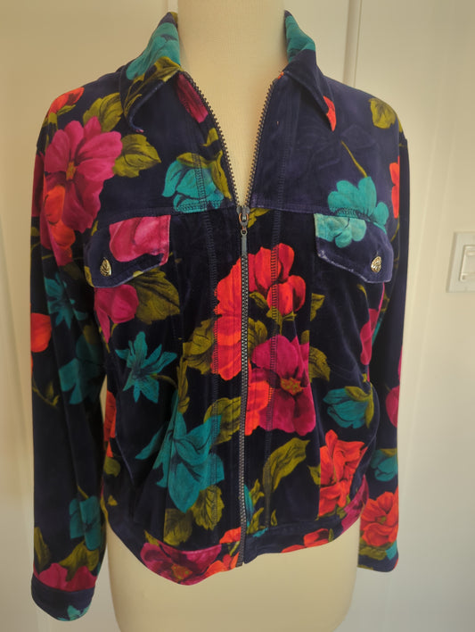 Carol Little Vintage Velour Jacket  Size: M