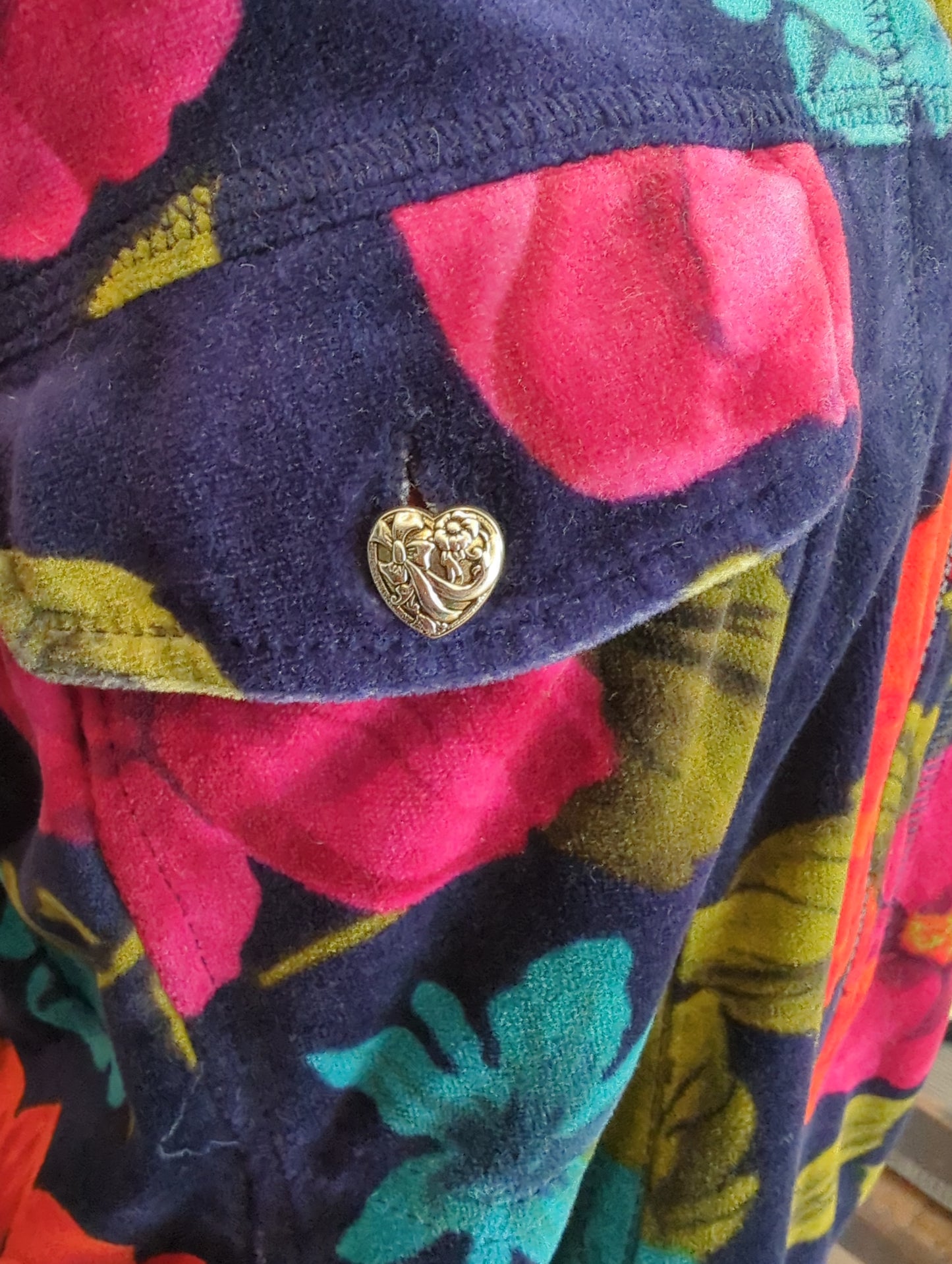 Carol Little Vintage Velour Jacket  Size: M