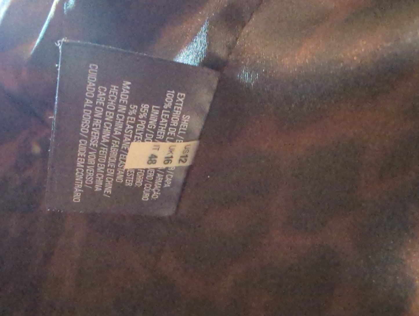 Elie Tahari Leather Blazer  Size: 12