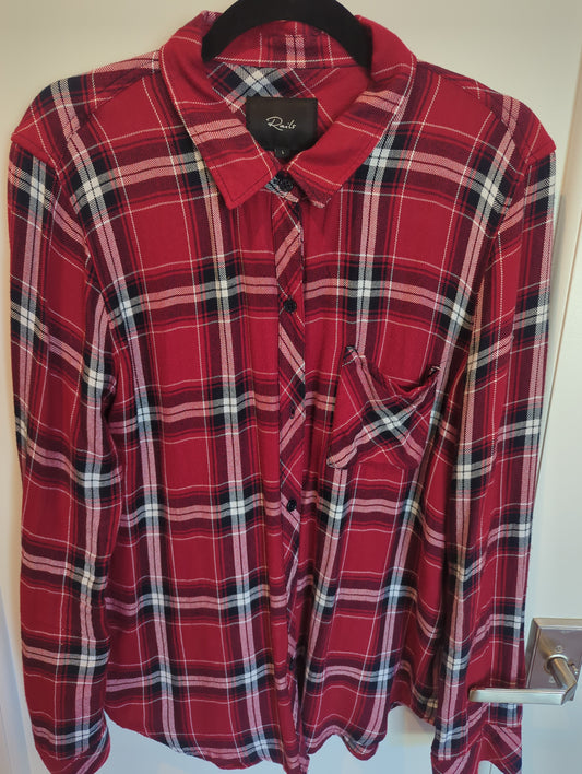 Rails Plaid Top  Size L