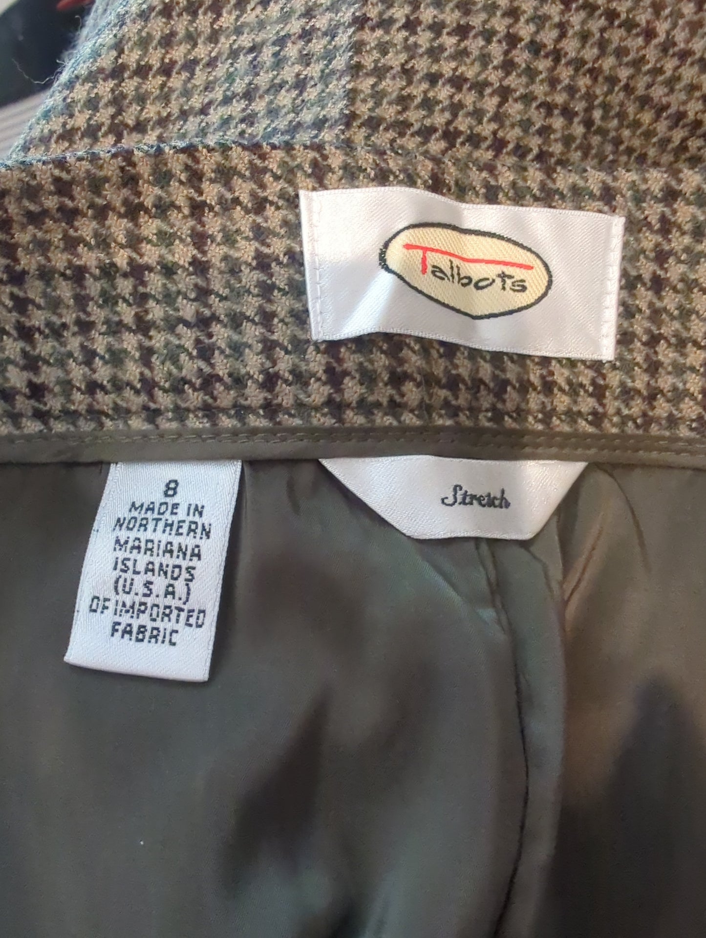 Talbots Wool Trousers Size:8