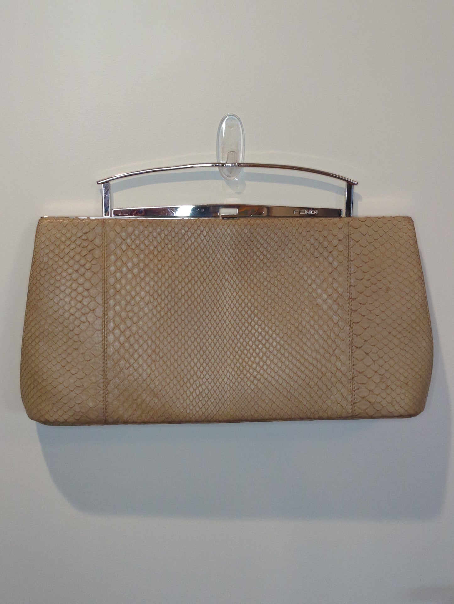 Purse Fendi Vintage Python Clutch