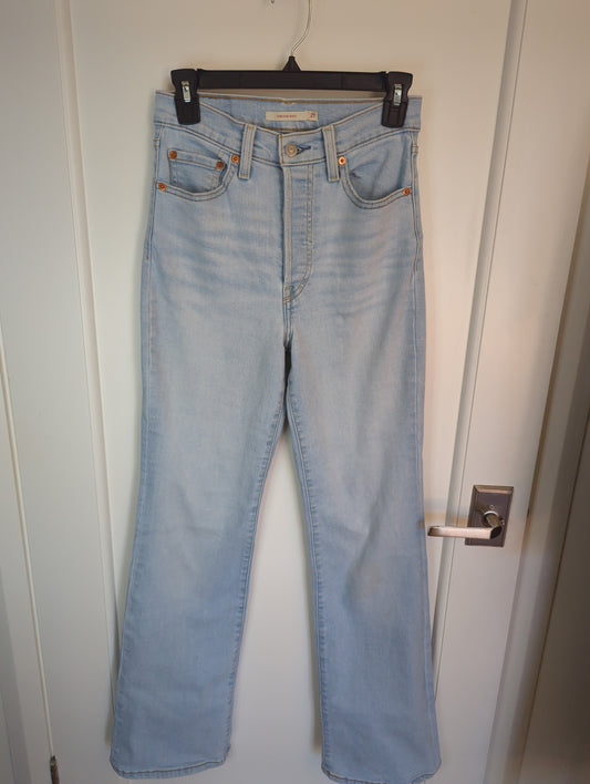 Levi's Ribcage Boot Light Wash Size: 27