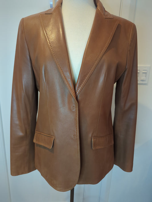 Elie Tahari Leather Blazer  Size: 12