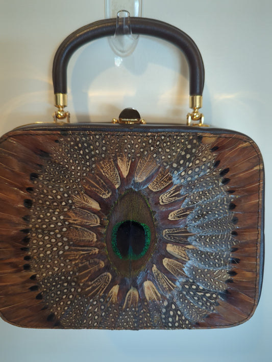 Purse Comeco Peacock & Pheasant Box Purse