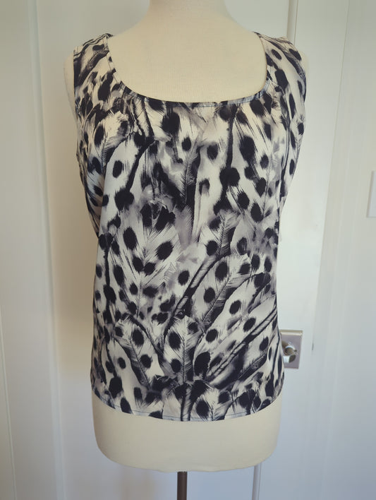 St. John Silk Feather Tank  Size: XL